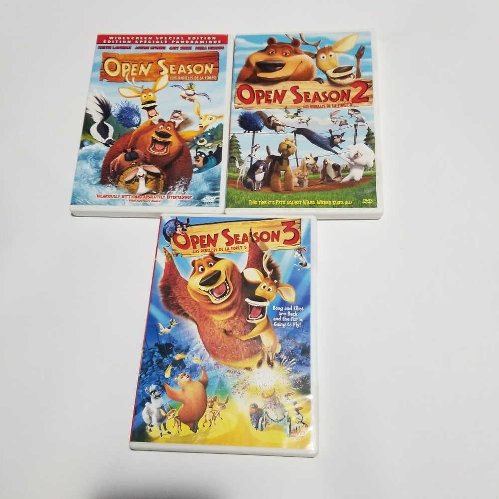 Open Season 1,2,3 DVD Movies